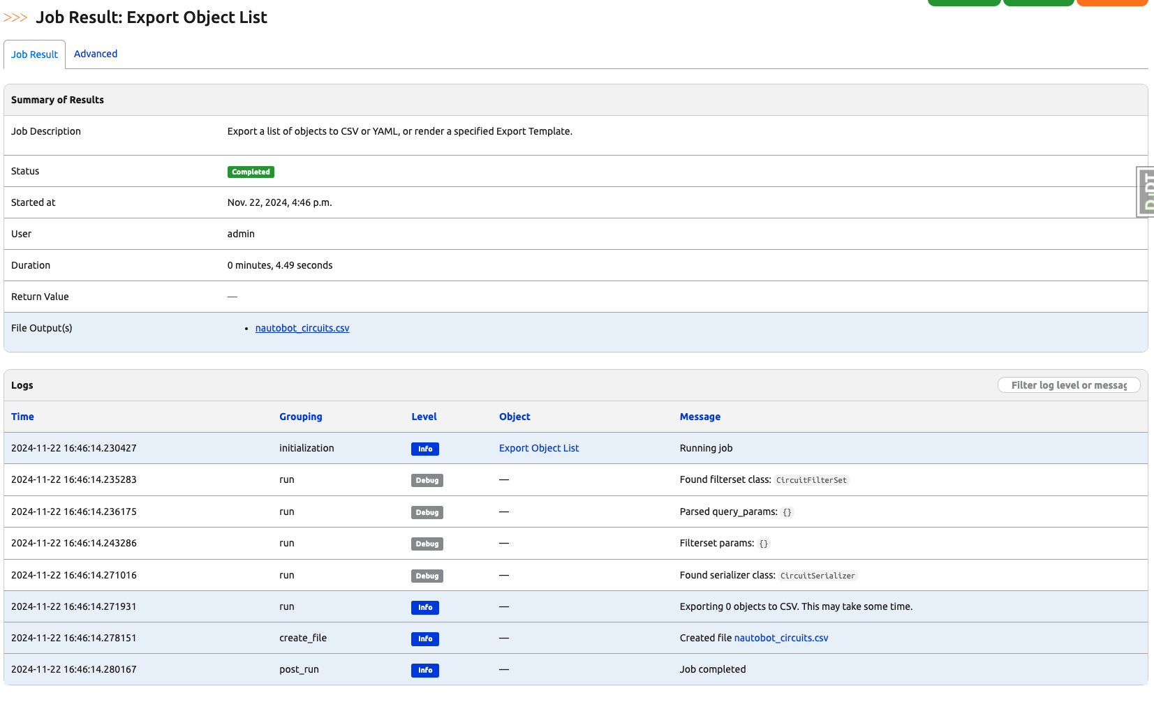 K8s Scheduled Job Job Result